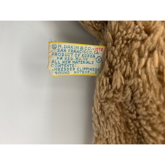 Dakin 1978 Plush Stuffed Moose Vintage Shredded Ground Nutshell Clippings - Picture 8 of 10